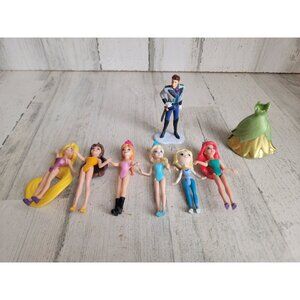 Disney variety princess elsa Ariel rapunzel toy figure set prince